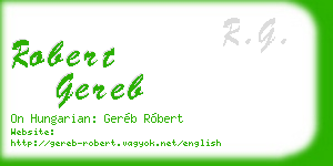 robert gereb business card
